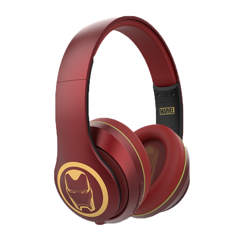 Hobby box漫威联名钢铁侠蓝牙耳机头戴式重低音头戴式耳麦无线双耳运动音乐游戏手机电脑男女通用复仇者联盟