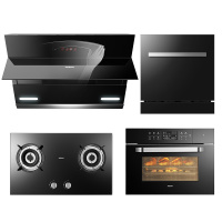 老板(ROBAM)侧吸油烟机燃气灶具嵌入式蒸烤一体机洗碗机四件套27N1+32B0+C973X+WB773X(天然气)