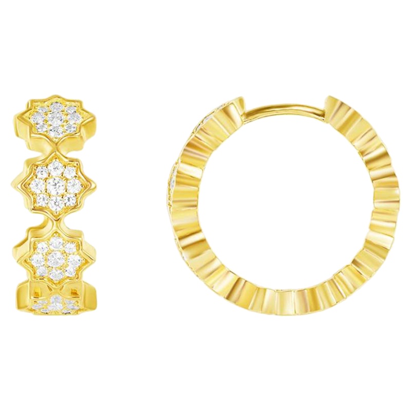 apm MONACO金黄色镶晶钻星星耳环八角星925银耳饰时尚穿孔耳坠女士首饰欧美风格AE11506OXY