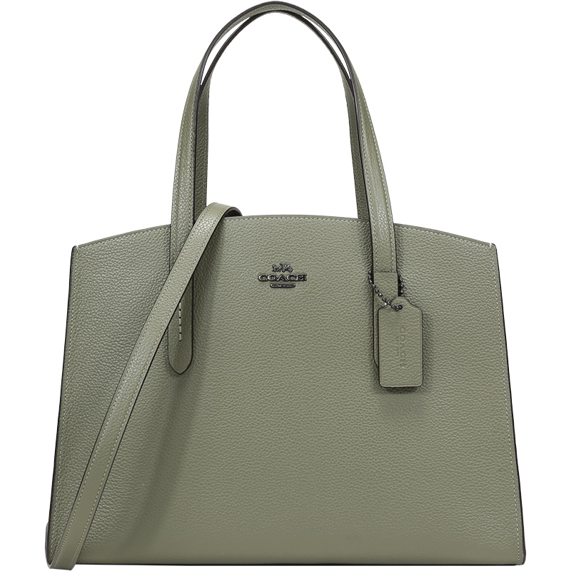 COACH 蔻驰 女士抛光粒面皮革CHARLIE CARRYALL手提单肩包 25137