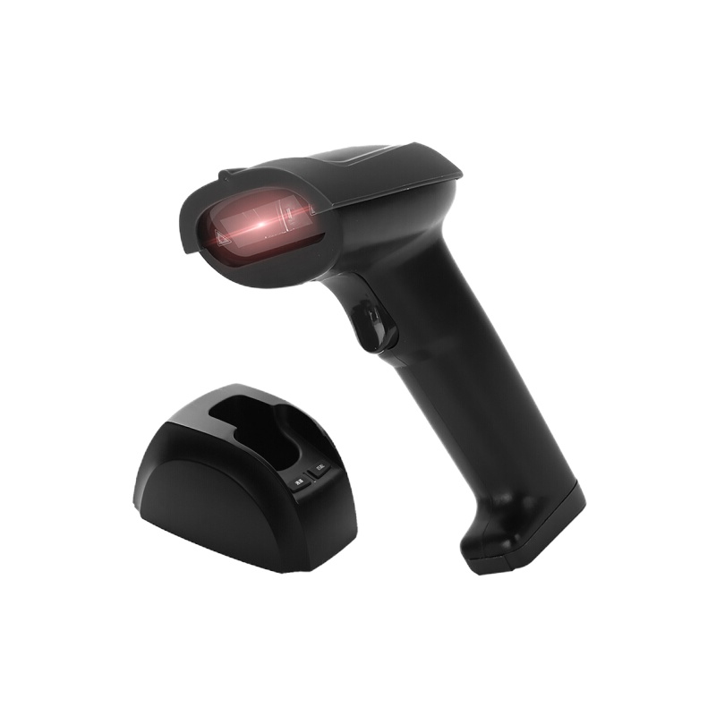 得力(deli)14951W无线一维激光扫描枪扫码枪扫码器 商品条码扫描 带充电底座