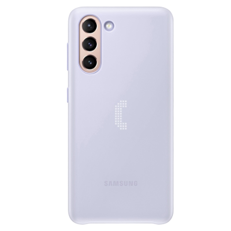 三星(SAMSUNG) Galaxy S21+ 5G 手机壳 智能LED背光保护壳 S21背光后壳原装保护套手机后壳