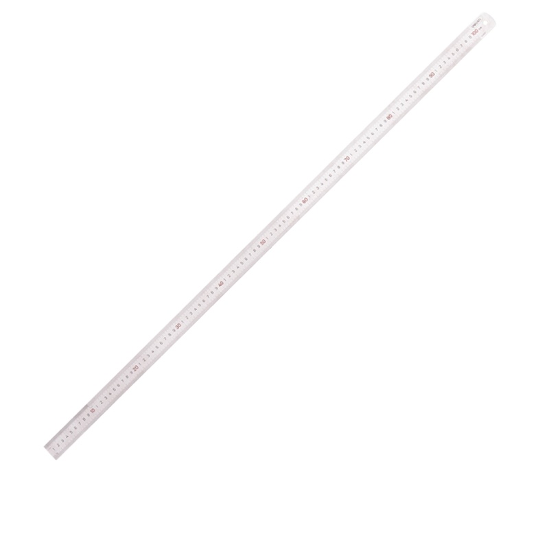 得力(deli) DL8100 不锈钢直尺刻度尺公制刻度 绘图钢尺100cm