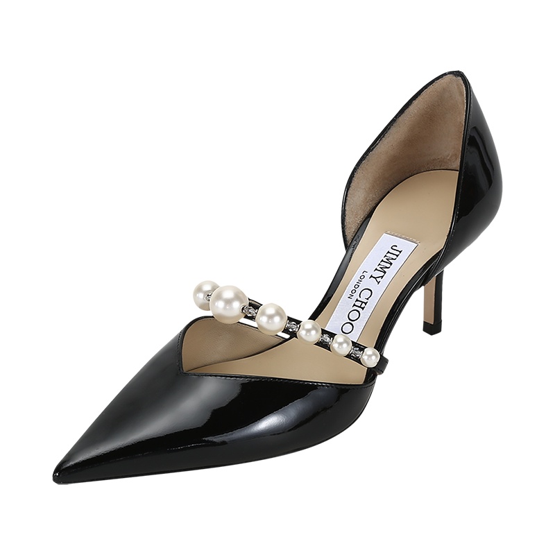 周仰杰 JIMMY CHOO 女士 漆皮革尖头高跟鞋单鞋AURELIE 65 XKM 214