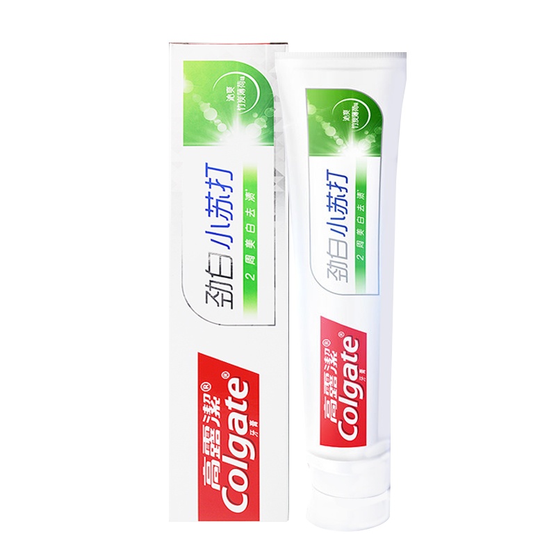 高露洁劲白竹炭薄荷牙膏120g清新口气持久洁净卓效去渍口腔滋养 120g