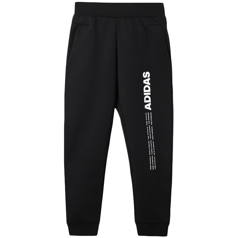adidas童男服小童针织长裤休闲运动服DW5932...