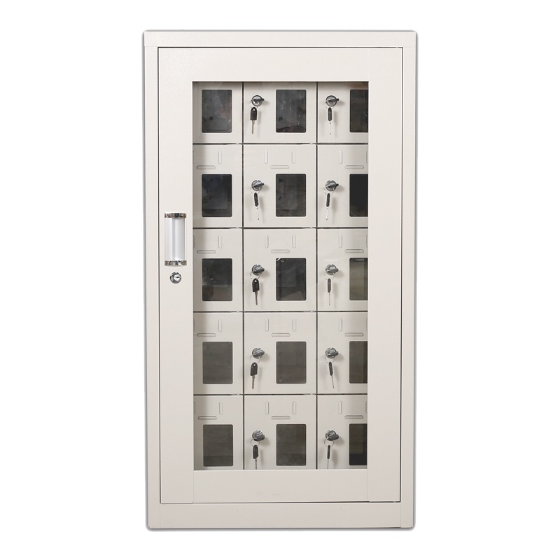 振奥 钢制手机充电柜存放柜 单位员工手机保管柜 15门手机存柜带外门