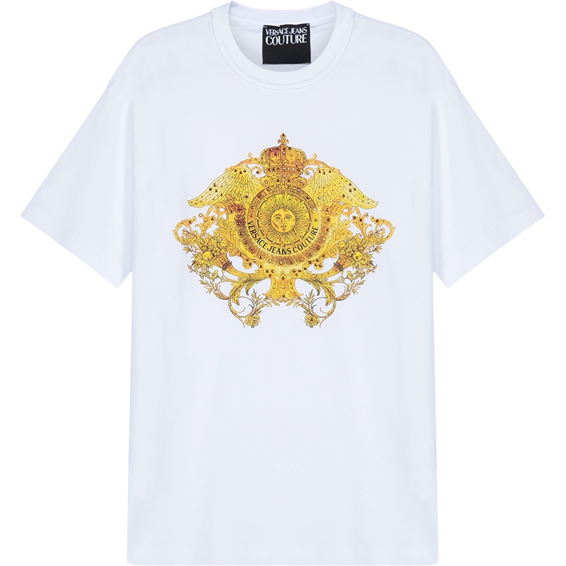 VERSACE JEANS COUTURE 范思哲 男士 棉质圆领短袖T恤 B3GWA740 11620