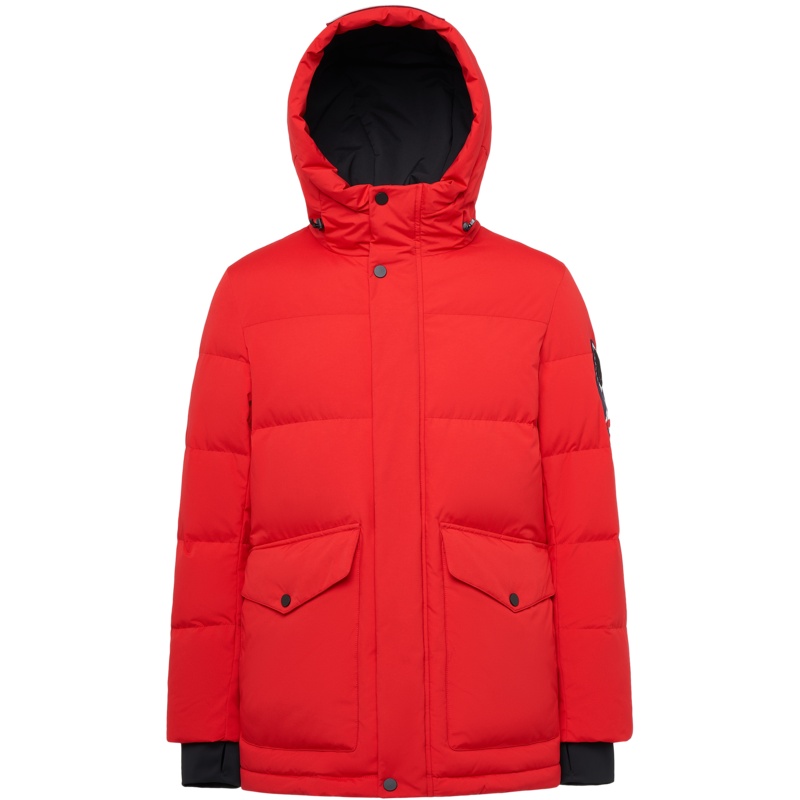 波司登羽绒服男中长款鹅绒19青年连帽极寒加厚外套