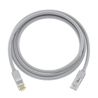 晶华 超五类网线 高速cat5e类百兆网路连接线 家用工程电脑宽带路由器机顶盒纯铜成品跳线 灰色10米W310K