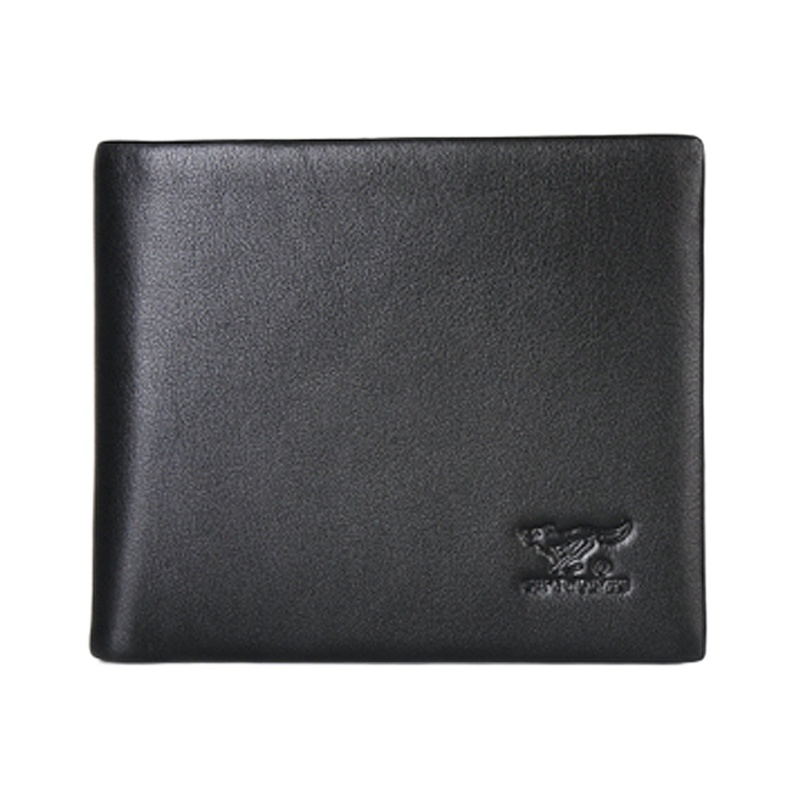 七匹狼2021新款商务短款钱包男士真皮经典软皮横款皮夹修面牛皮薄款钱夹