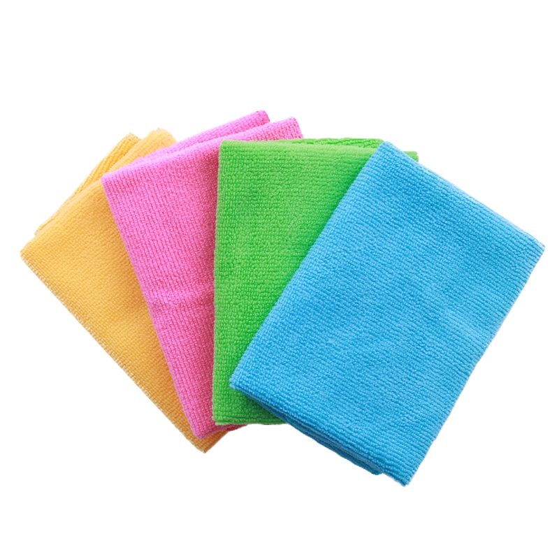 妙洁 (MIAOJIE) 抹布多功能纤维抹布擦拭布清洁布 易吸水4片装