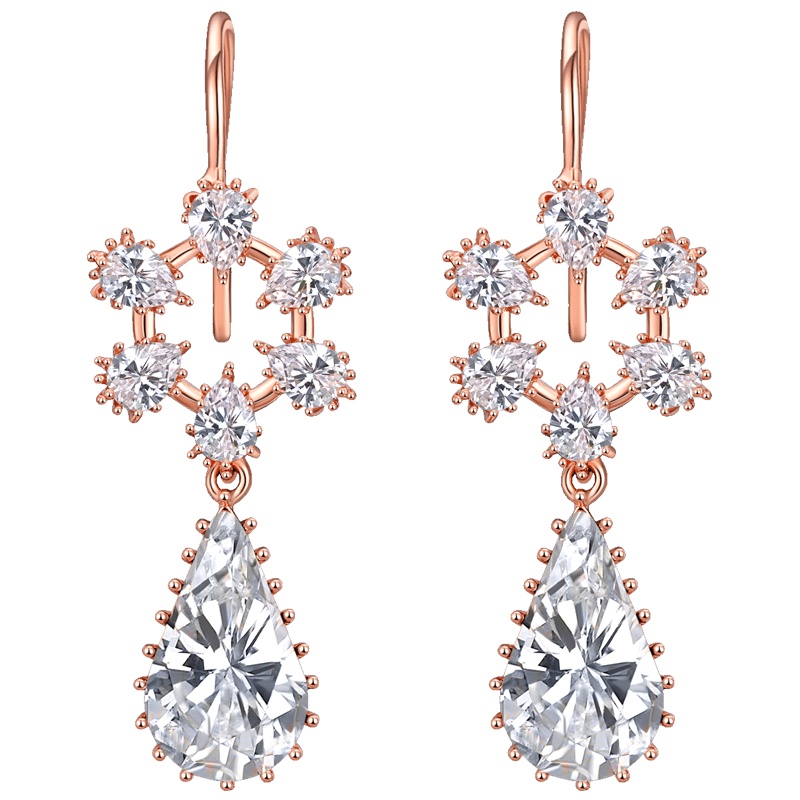 佰色传情纯银耳坠女四叶草耳环925长款韩国气质高级感耳饰网红