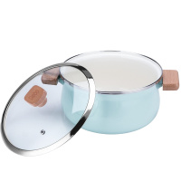 德铂(Debo)美斯汤锅煲汤锅搪瓷不粘汤锅电磁炉通用汤锅24cm DEP-603 单个装