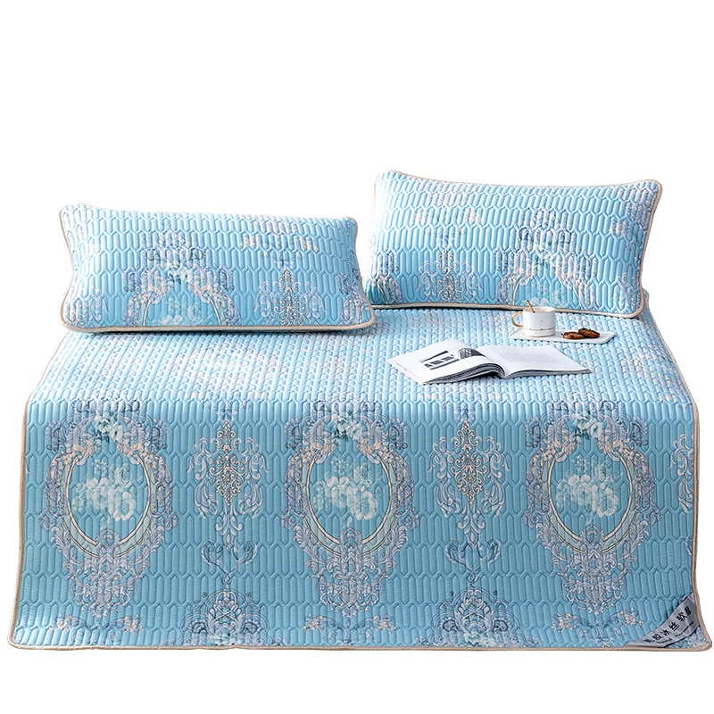 北极绒(Bejirog)乳胶凉席泰国进口天然乳胶冰丝席三件套床上用品凉席套件家用