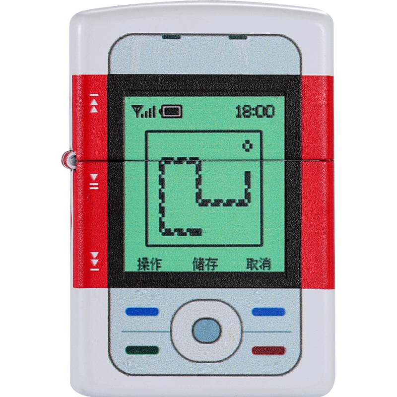 zippo打火机原装正版防风纯铜彩印经典怀旧手机收藏款男士打火机