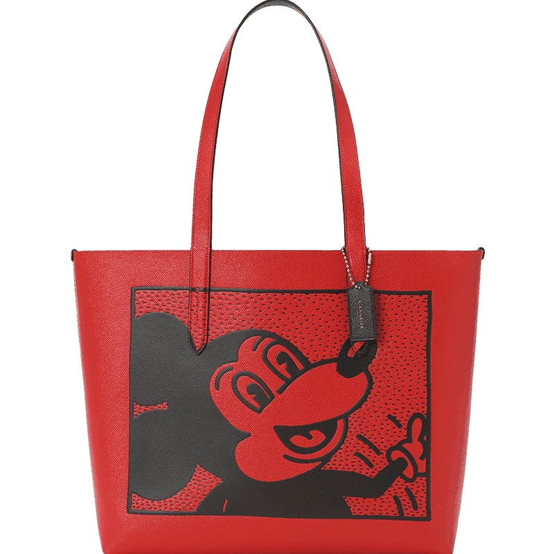 COACH MICKY 购物袋 米奇 十字纹皮 C0896