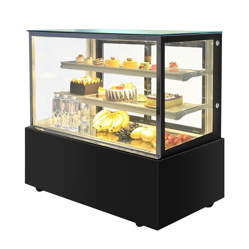 友田YOUTIAN蛋糕展示柜商用玻璃甜品柜西点面包柜冷藏熟食水果保鲜柜直角X-0.9WTZFH