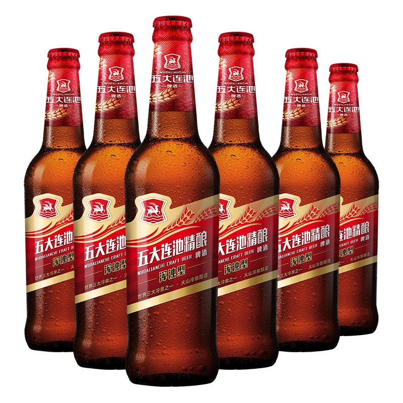五大连池啤酒 精酿啤酒浑浊型啤酒500ml*6瓶 官方直营