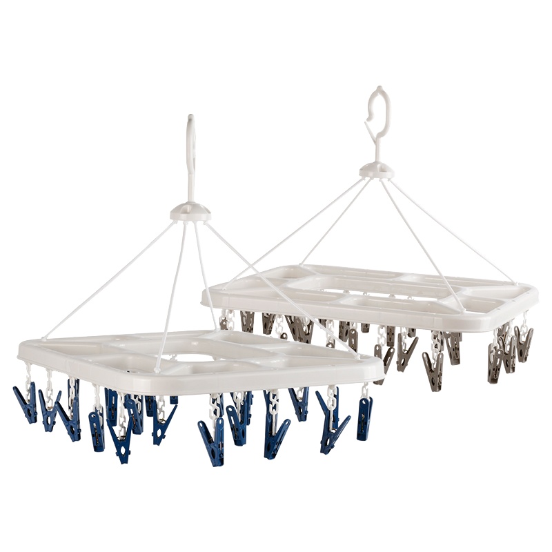 茶花 0709 晾衣架夹子晾衣夹内衣晾袜子架晒衣架(24夹子) (单位:个)