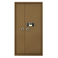 卓澳(ZHUOAO)保险柜保密柜大型办公柜密码文件柜资料柜珠宝存放柜加厚保险箱-咖色电子密码锁