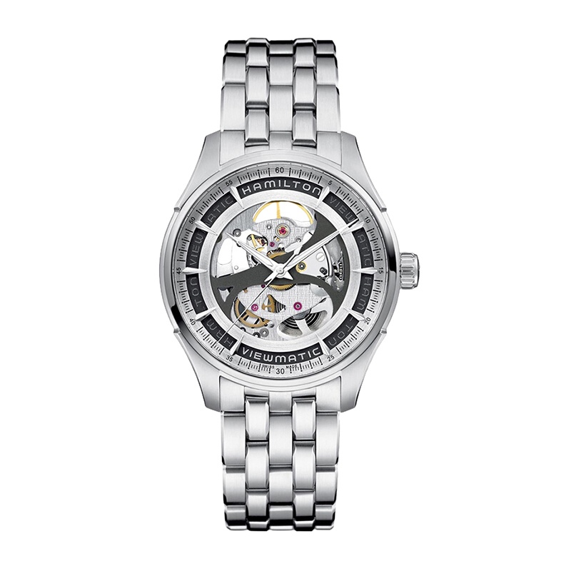 汉米尔顿(Hamilton)瑞士手表爵士系列开心镂空自动机械男士手表H42555151