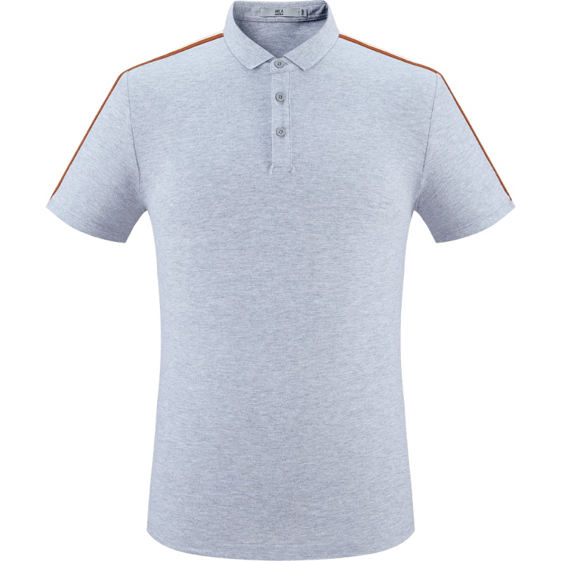 HLA海澜之家净色休闲短袖POLO2019夏季半开襟款POLO HNTPD2R035A