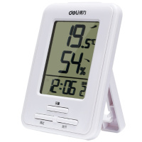 得力 9018 电子温湿度计 家用/办公室内电子温湿度计