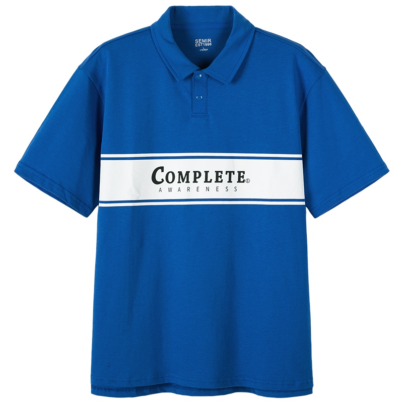 【满198减100预估价：30】撞色短袖T恤男装polo衫