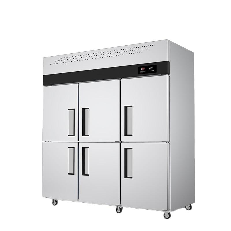 乐创(lecon)商用六门冰柜 立式厨房保鲜柜节能压缩机 工程标准款双温 LC-J-LBC03