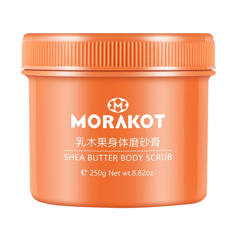递欧(Deold)莫拉克身体磨砂膏乳木果全身去角质鸡皮肤男女可用毛囊去除软化小黄罐250g