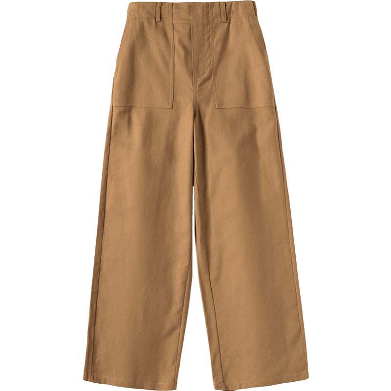 森马直筒阔腿裤女秋冬高腰垂感宽松裤子复古港味风拖地裤潮休闲裤