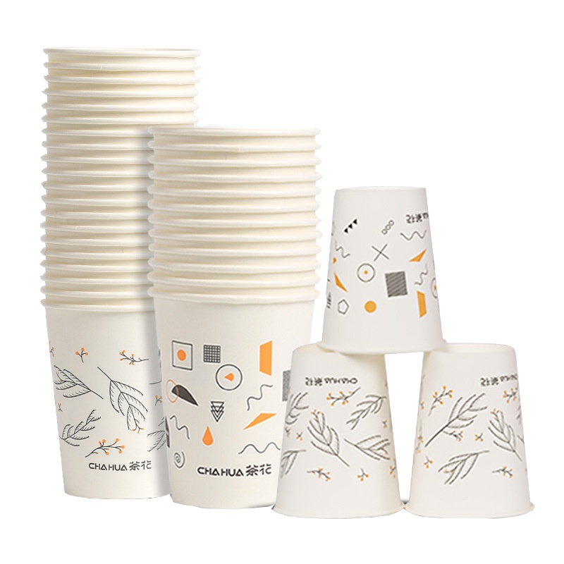 茶花 CH-3101-A大号淋膜纸杯(20只装) 270ml 加厚型淋膜纸杯 (单位:件)