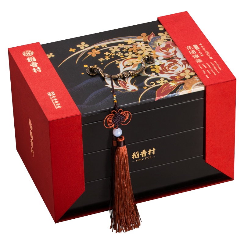 稻香村 花团锦簇多口味组合月饼1140g 15枚 (盒)