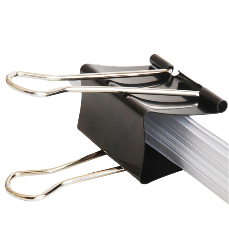 得力8562长尾夹 41CM大号燕尾夹 铁票夹 办公用品票据*5盒