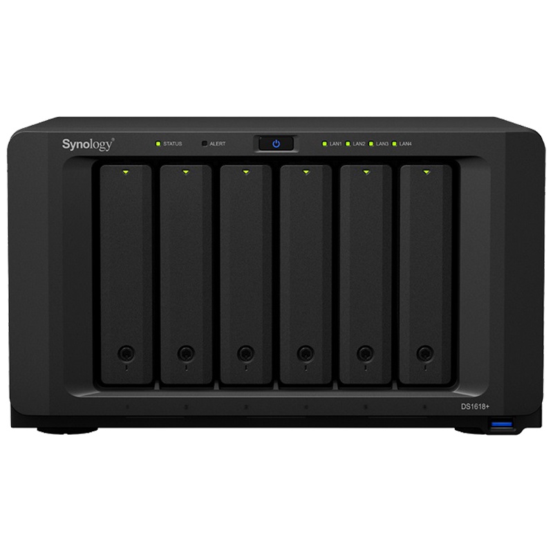 群晖(Synology)DS1621+6盘位四核心NAS网络存储服务器磁盘阵列36TB企业级SATA硬盘千兆端口不规则体