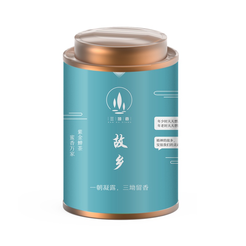 三坳香2020年新茶炒青绿茶（故乡）高山香绿茶精美灌装100g/罐