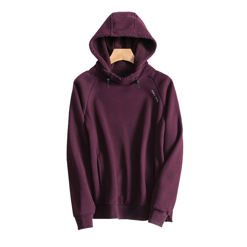 丝柏舍2019秋装女时尚纯色简约宽松连帽长袖运动风卫衣S93B4396U