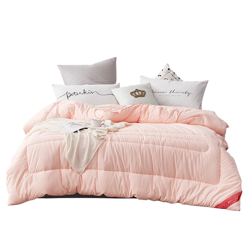 红豆大豆纤维被春秋被冬被学生四季通用保暖大豆被太空调被单双人