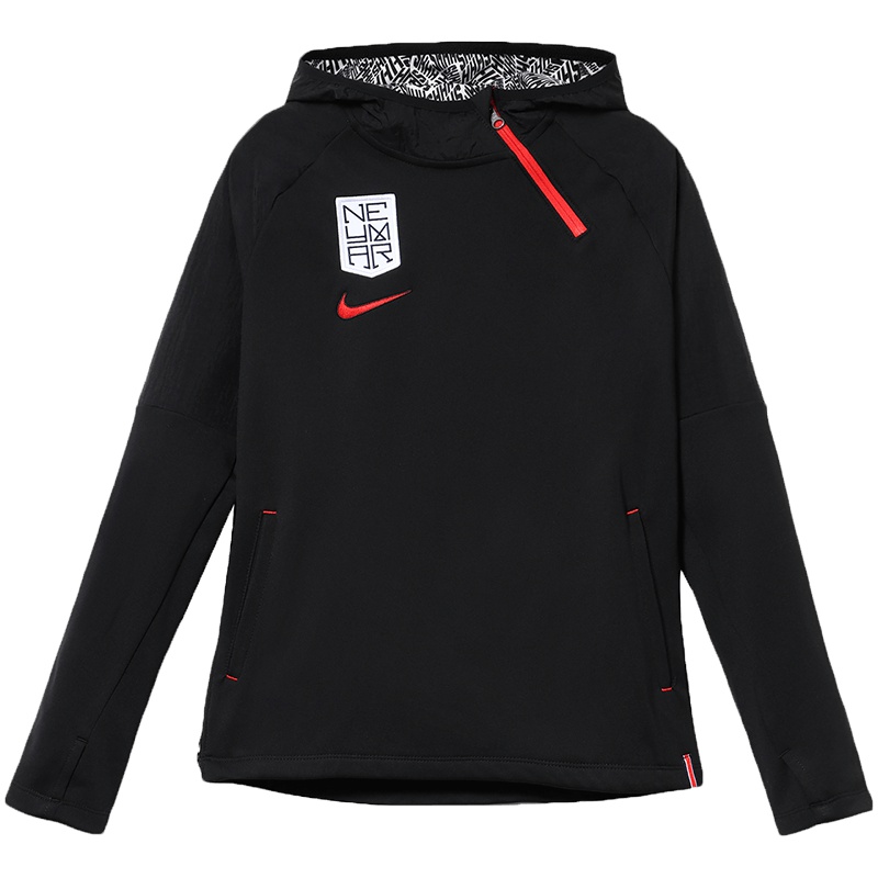 耐克男大童卫衣2019新款时尚针织足球跑步休闲连帽运动服AO0742