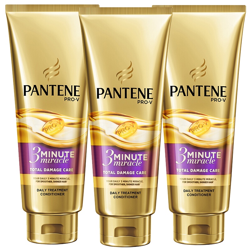 潘婷3分钟奇迹精华霜多效损伤修护护发素180ml*3