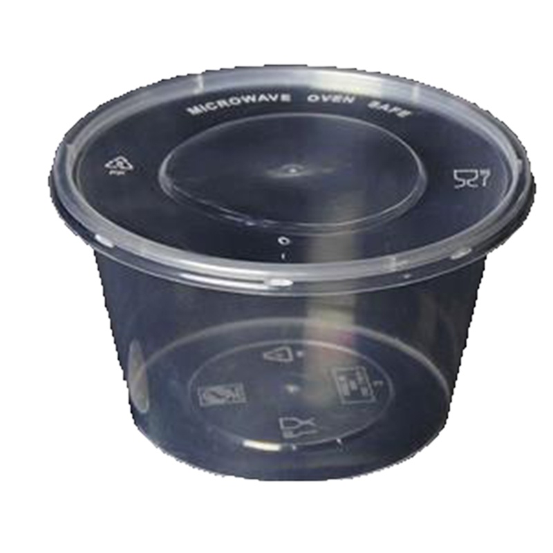 一次性餐盒(带盖子)圆形1000ml(300个/箱)