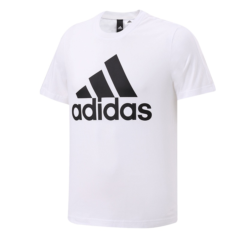 【自营】adidas阿迪达斯男子短袖T恤休闲运动服CD4863 L CD4863白+黑