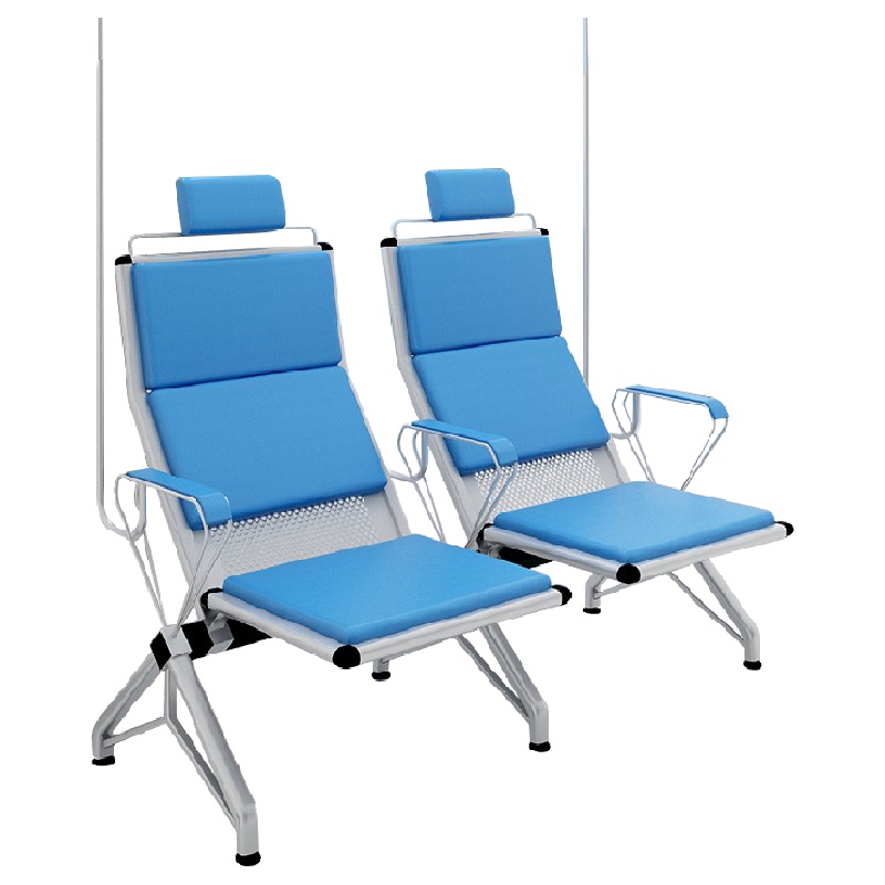 创世人 办公家具连排输液椅软座吊针椅吊瓶椅输液排椅四人位