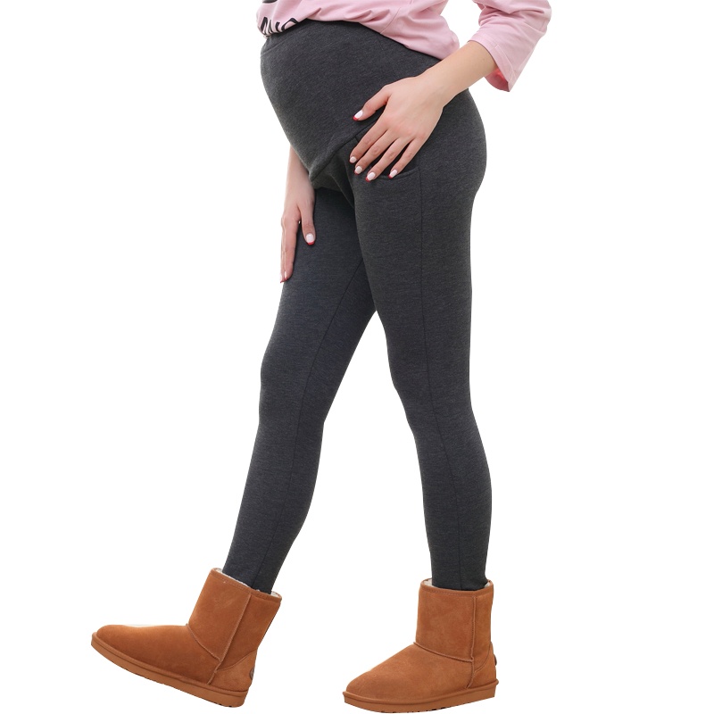 贝吻妈咪孕妇装孕妇裤秋冬时尚打底裤加绒托腹长裤7053/7055