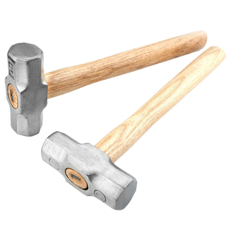 亚东 木柄八角锤防滑木制方铁锤