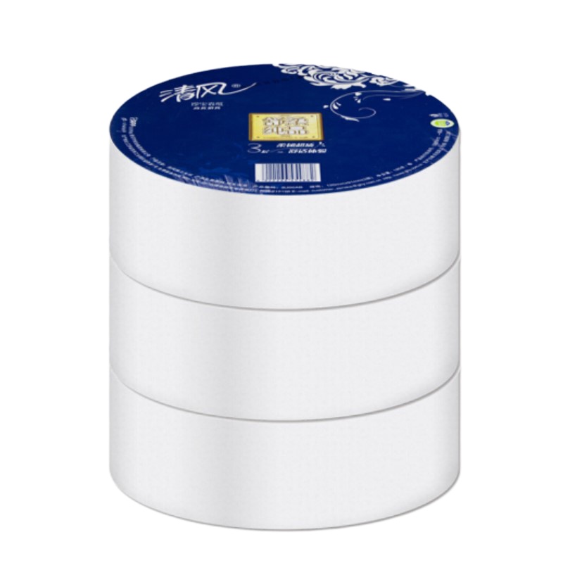 清风(APP)大卷纸 大盘纸卫生纸BJ00AB商务酒店180米三层厕纸12卷