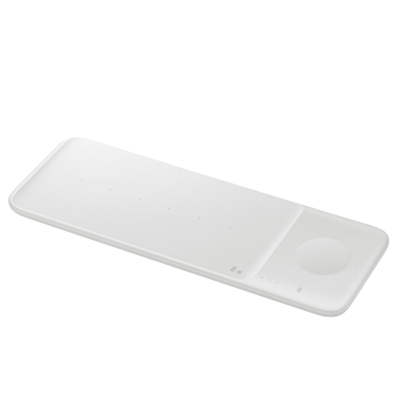 三星原装三合一无线充电器无线快速充电底座(EP-P6300) 白 适配note20/S21/wacth3/buds3等