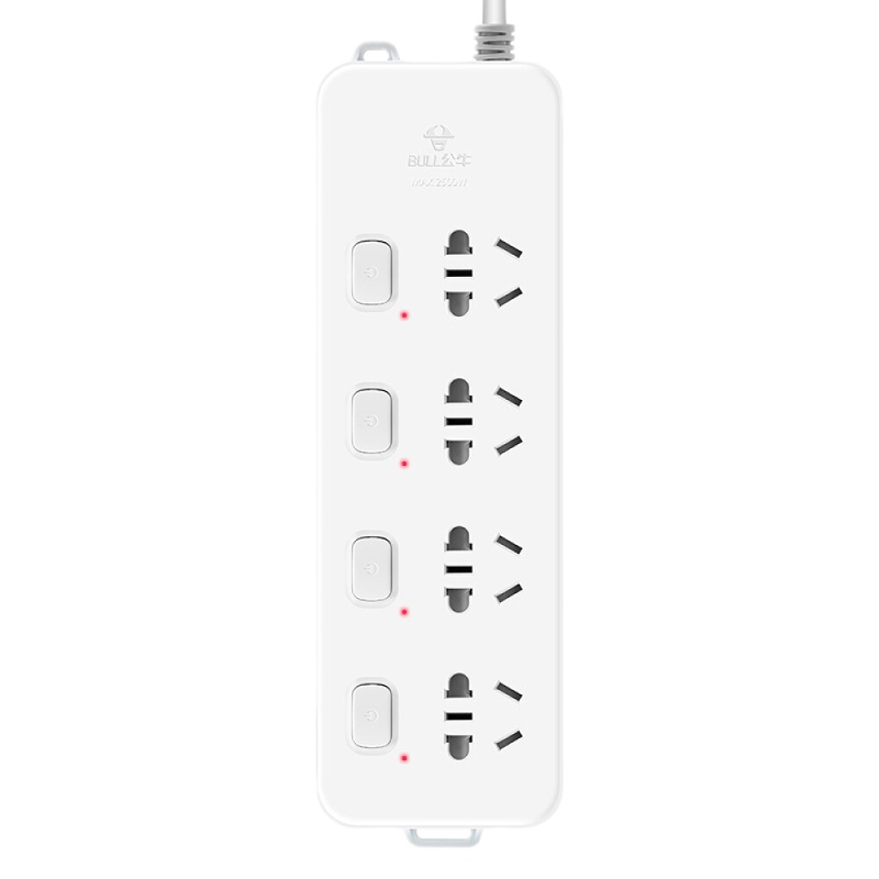 公牛 拖线板插座 GN-311 分控4位 3米 超功率保护