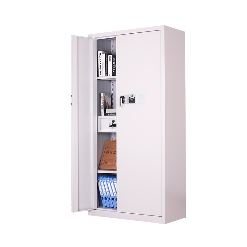 振奥 钢制电子保密柜密码档案柜资料办公柜保密文件铁皮柜 通体灰白色国保指纹密码锁内二抽